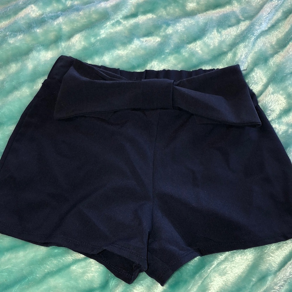 Charlotte Russe highwaisted bow shorts